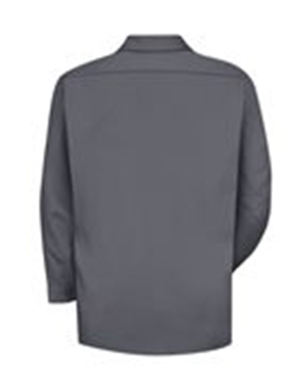 Rear View of Charcoal Deluxe Heavyweight Cotton Shirt - Tall Sizes - SC70T