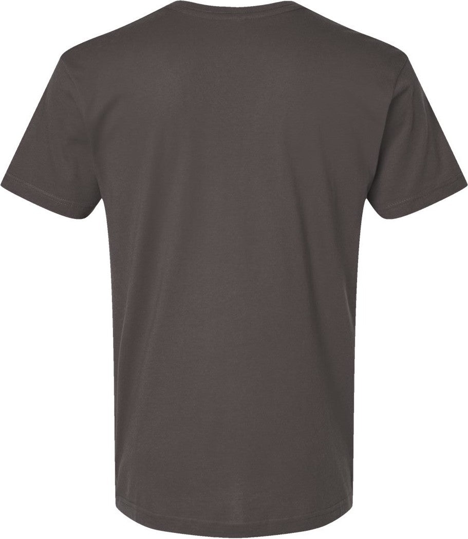 Front View of Charcoal Fine Jersey Tee - 6901