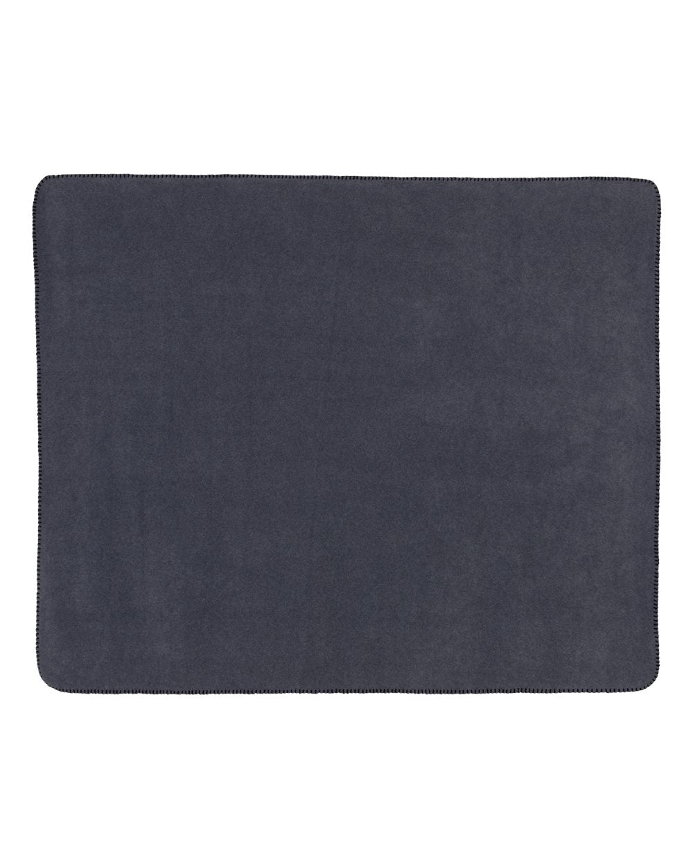 Rear View of Charcoal Fleece Throw Blanket - 8700