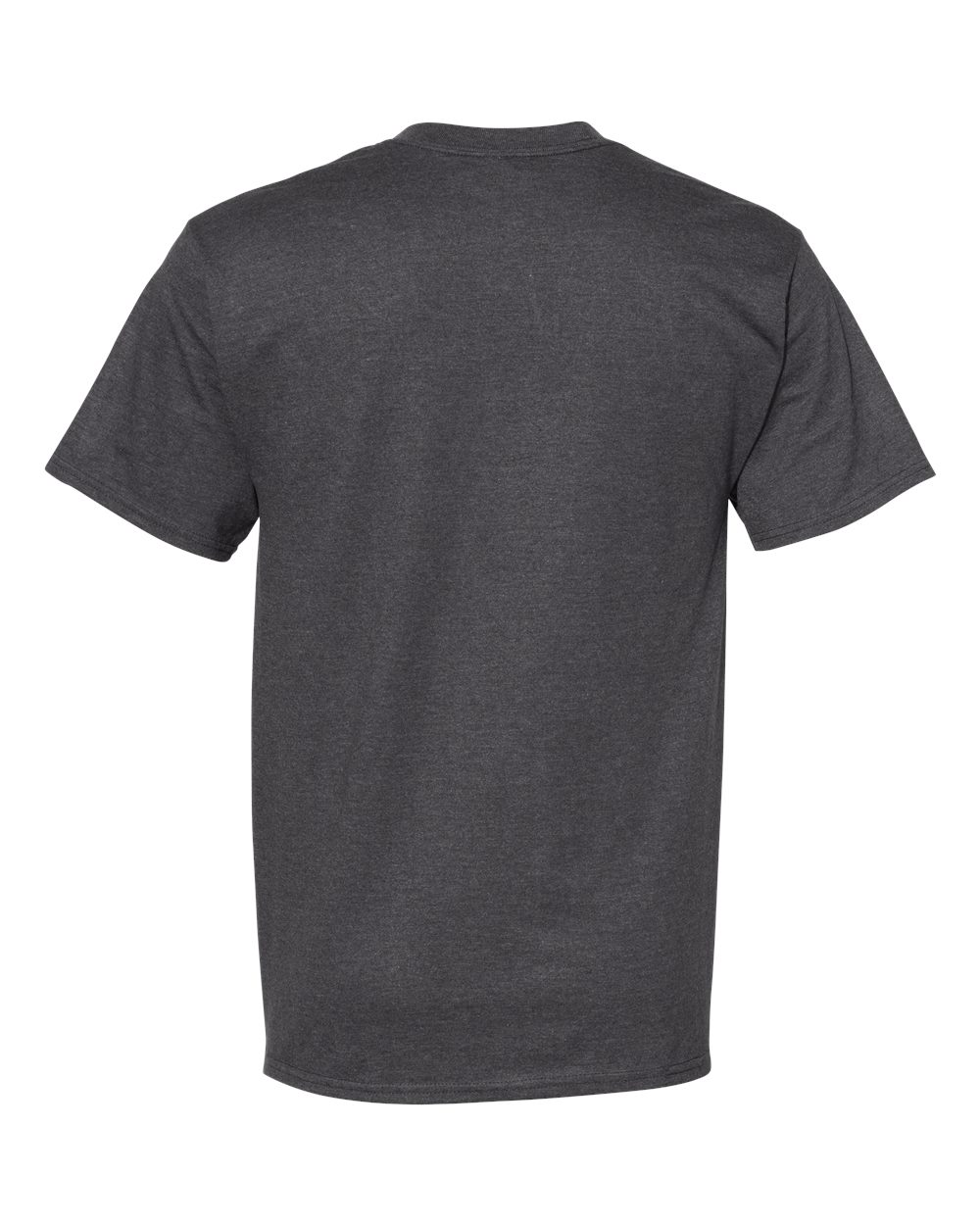Front View of Charcoal Heather Beefy-T® T-Shirt - 5180