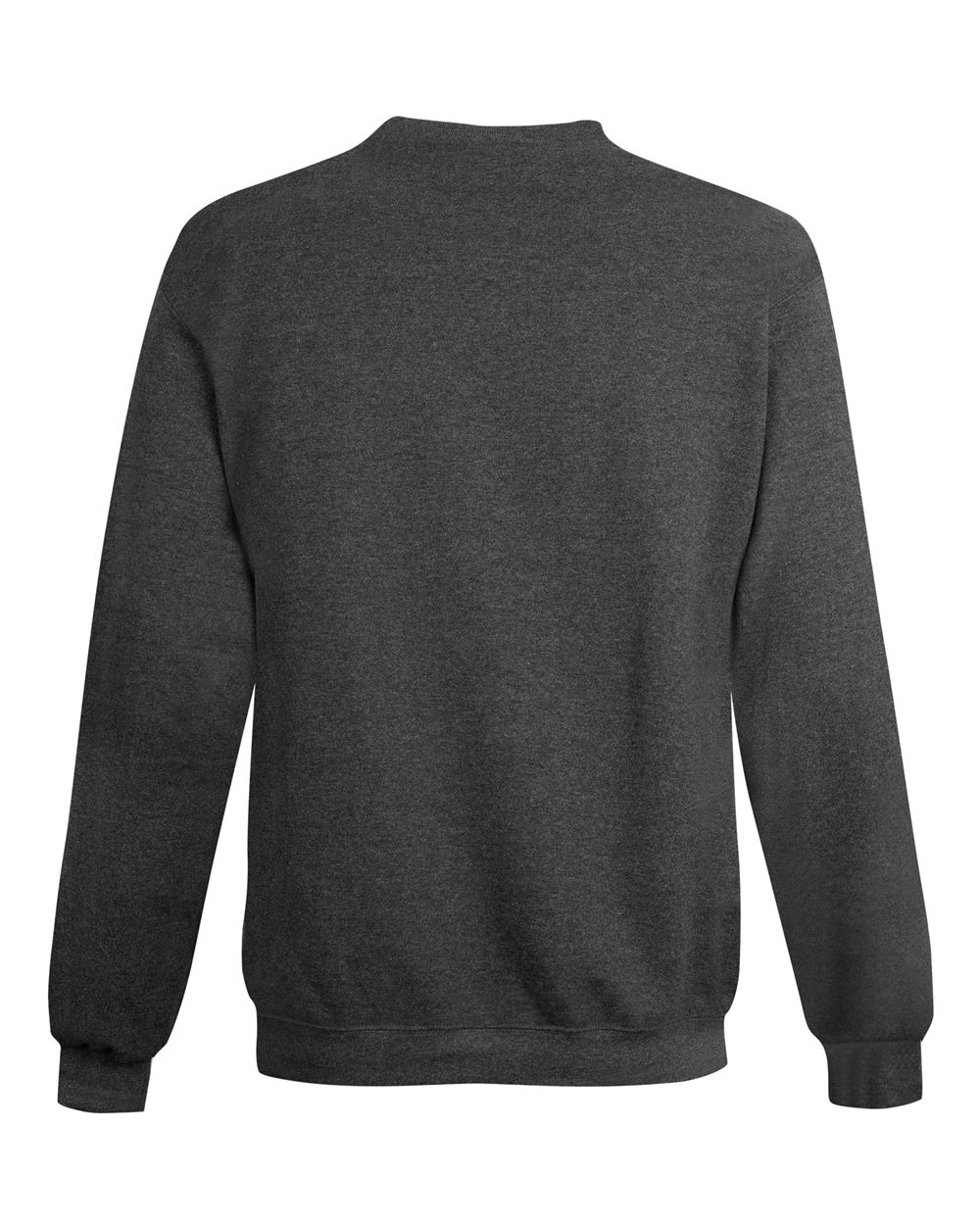 Front View of Charcoal Heather Powerblend® Crewneck Sweatshirt - S600