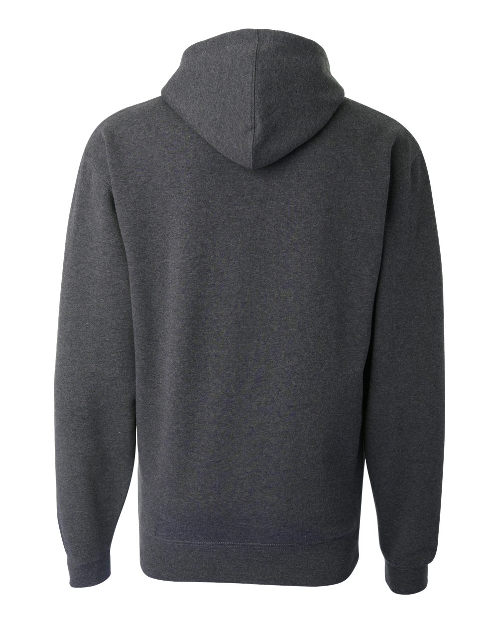 Front View of Charcoal Heather Premium Hooded Sweatshirt - 8824