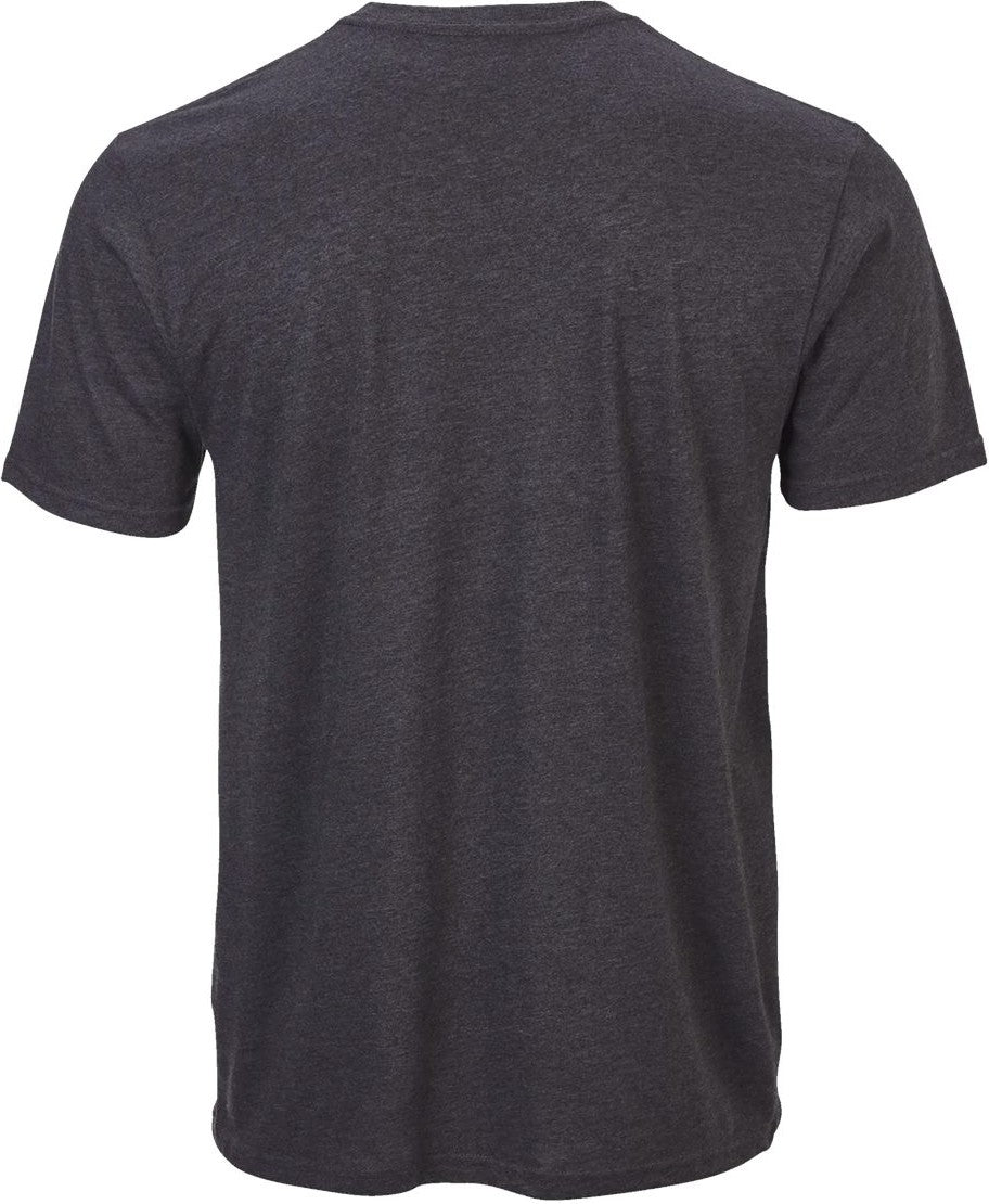 Front View of Charcoal Heather Tri-Blend T-Shirt - BM2102