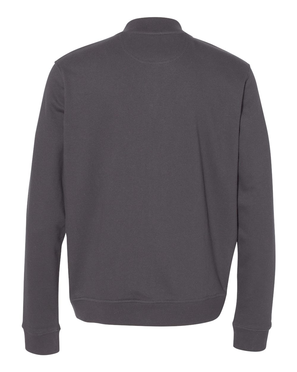 Front View of Charcoal Heather Unisex Bomber Jacket - CO100