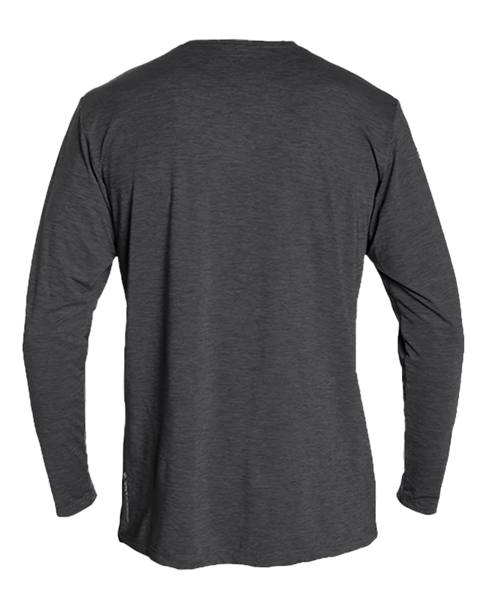 Front View of Charcoal Heathered Low Pro Tech Long Sleeve T-Shirt - MVLPRL8