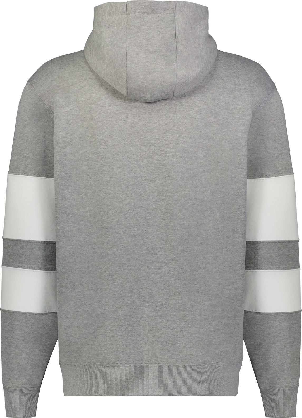 Rear View of CHARCOAL HEATHER/WHITE YTH JACKSON WAY HOODIE