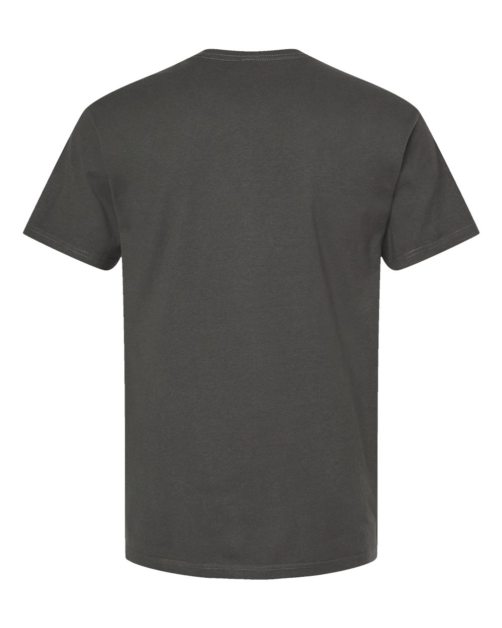 Rear View of Charcoal Heavyweight Jersey T-Shirt - 290