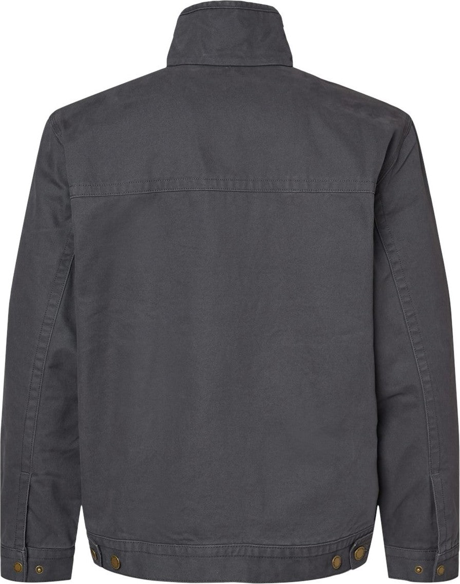 Front View of Charcoal Maverick Boulder Cloth™ Jacket with Blanket Lining - 5028