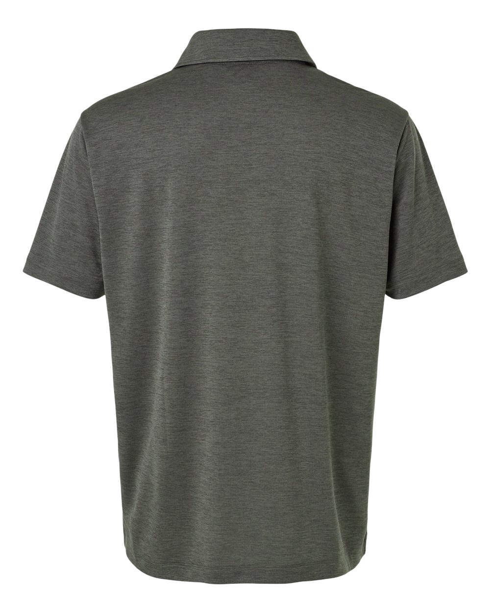 Front View of Charcoal Melange Performance Mélange Polo - 4HM00