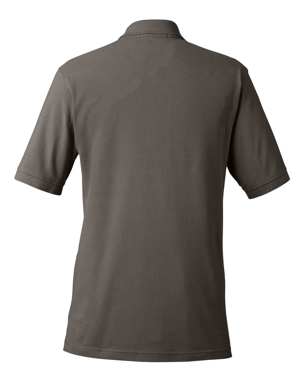 Front View of Charcoal Men's Pique Polo - M200