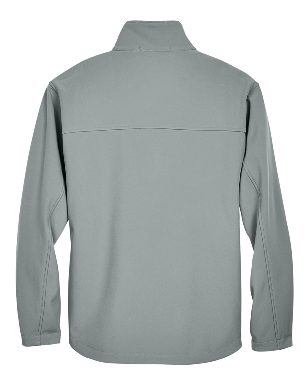 Front View of Charcoal Men's Soft Shell Jacket - D995