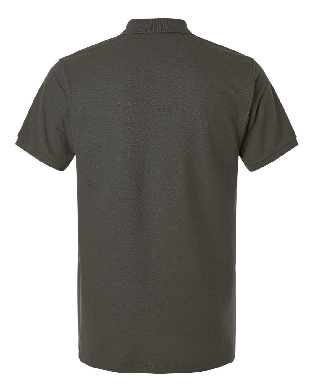 Front View of Charcoal Pique Polo - 62800