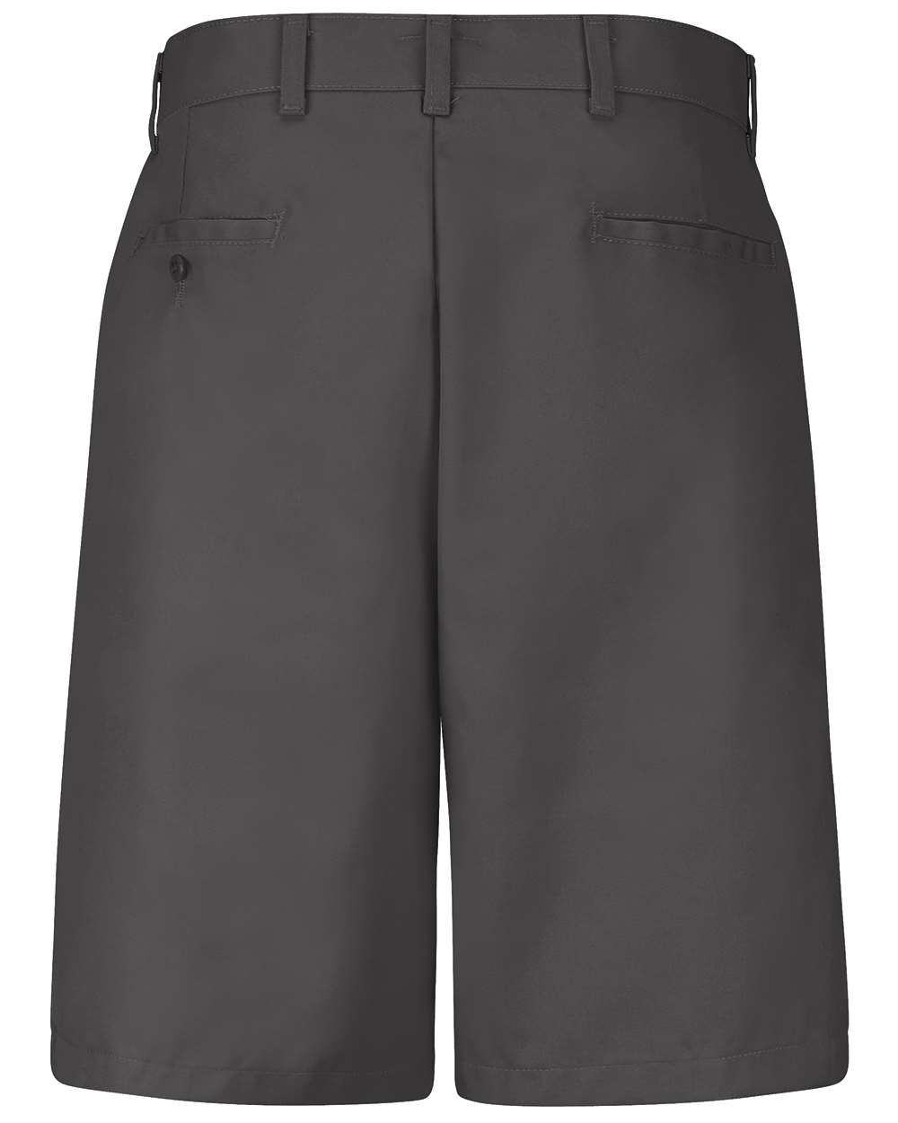Front View of Charcoal Plain Front Shorts - PT26