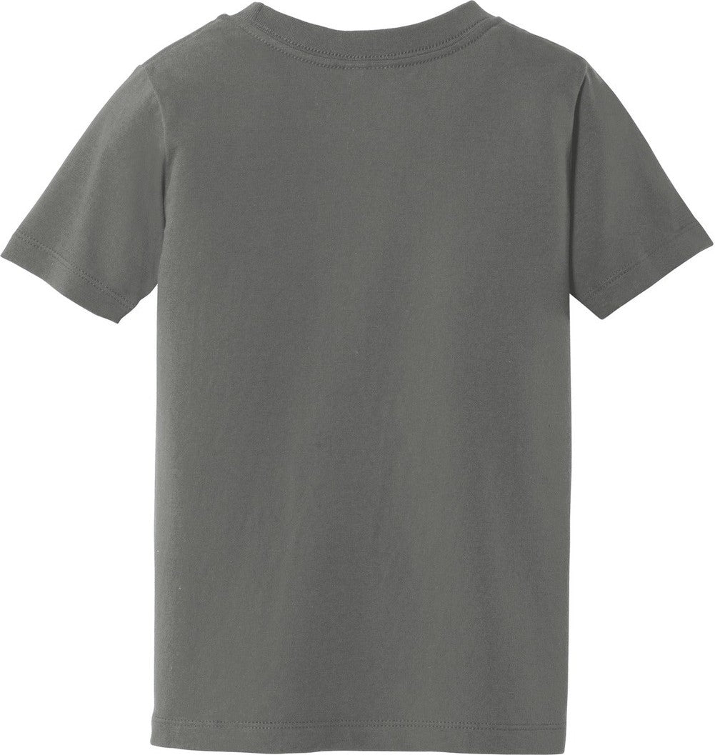 Front View of Charcoal Port & Co Toddler Fan Favorite Tee. PC450TD