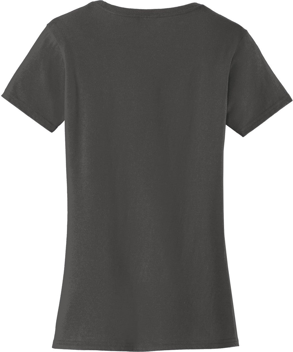 Front View of Charcoal Port & Co Women's Fan Favorite Tee. LPC450