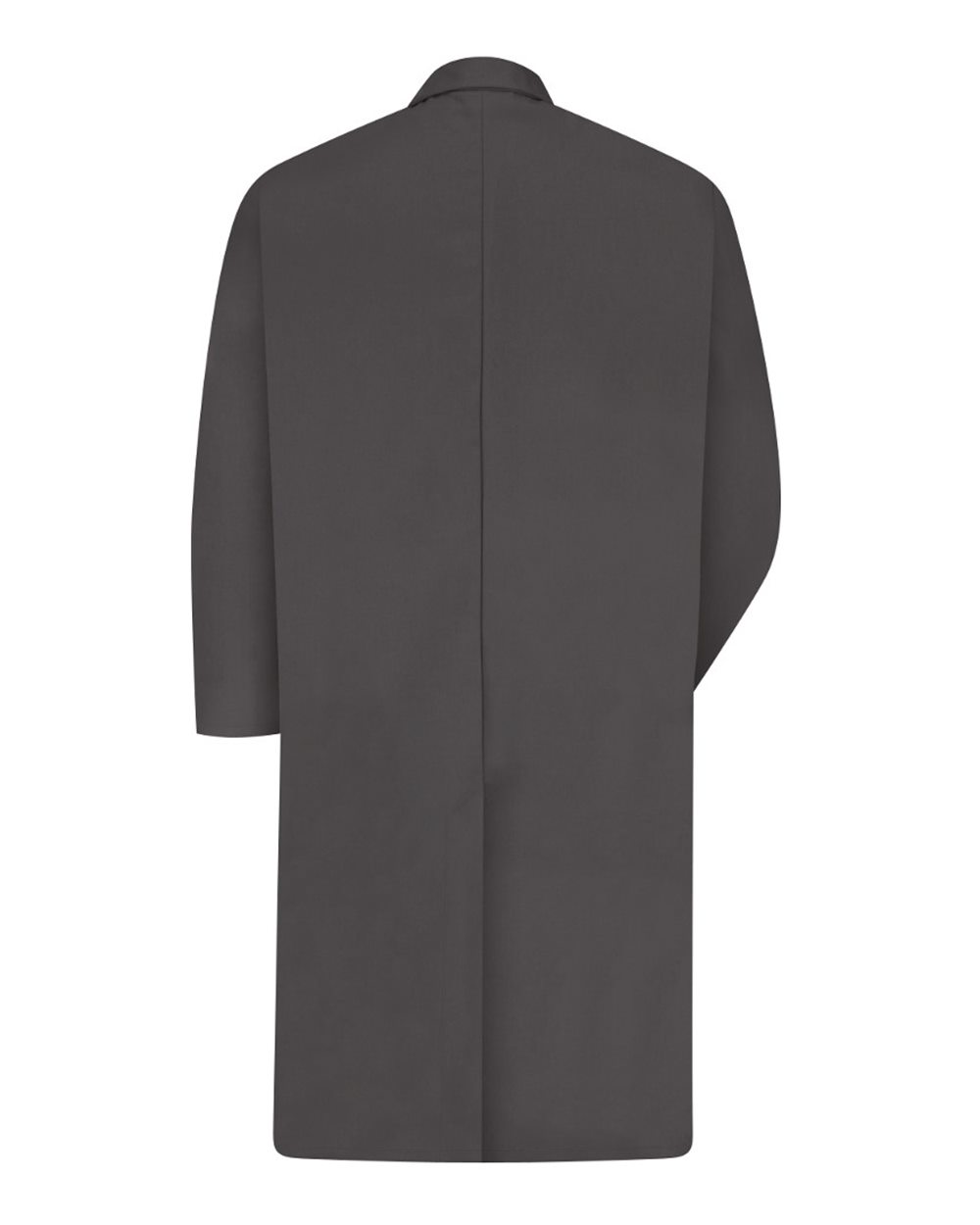 Front View of Charcoal Shop Coat - KT30