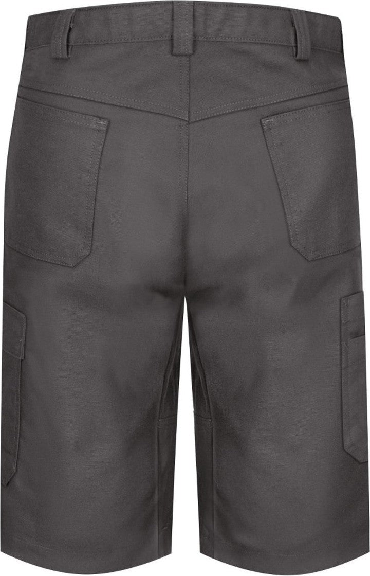 Rear View of Charcoal Shop Shorts - PT4A