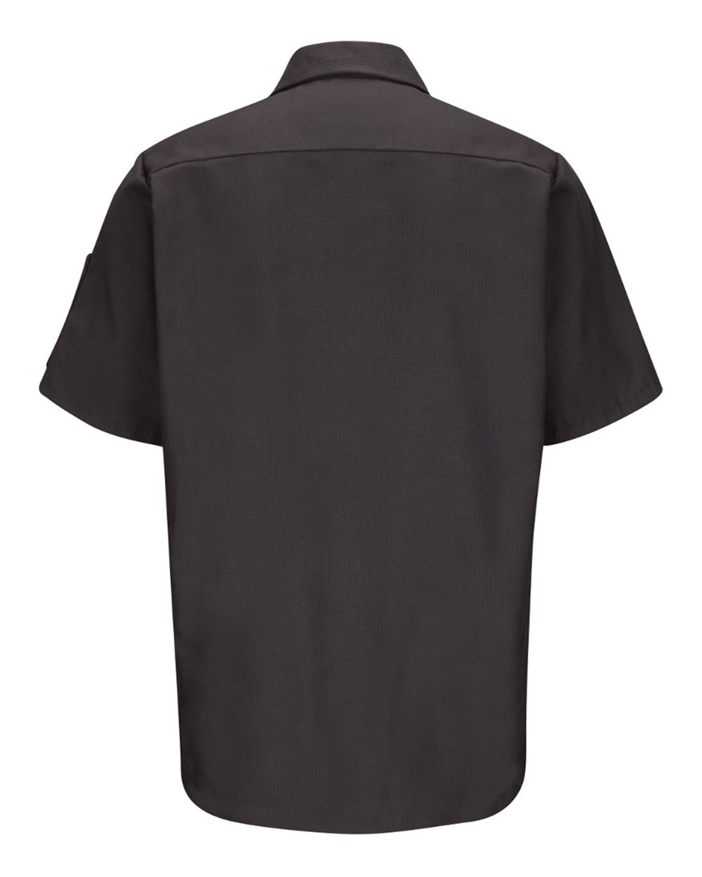 Front View of Charcoal Short Sleeve Automotive Crew Shirt - Tall Sizes - SY20T