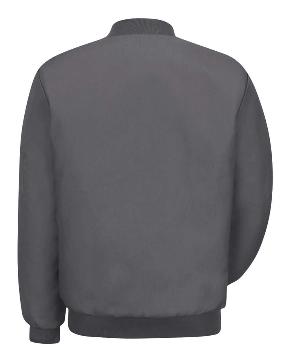 Front View of Charcoal Solid Team Jacket - Tall Sizes - JT38T