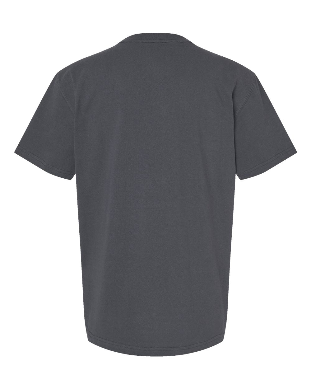 Front View of Charcoal Traditional Heavyweight T-Shirt - WS50-D