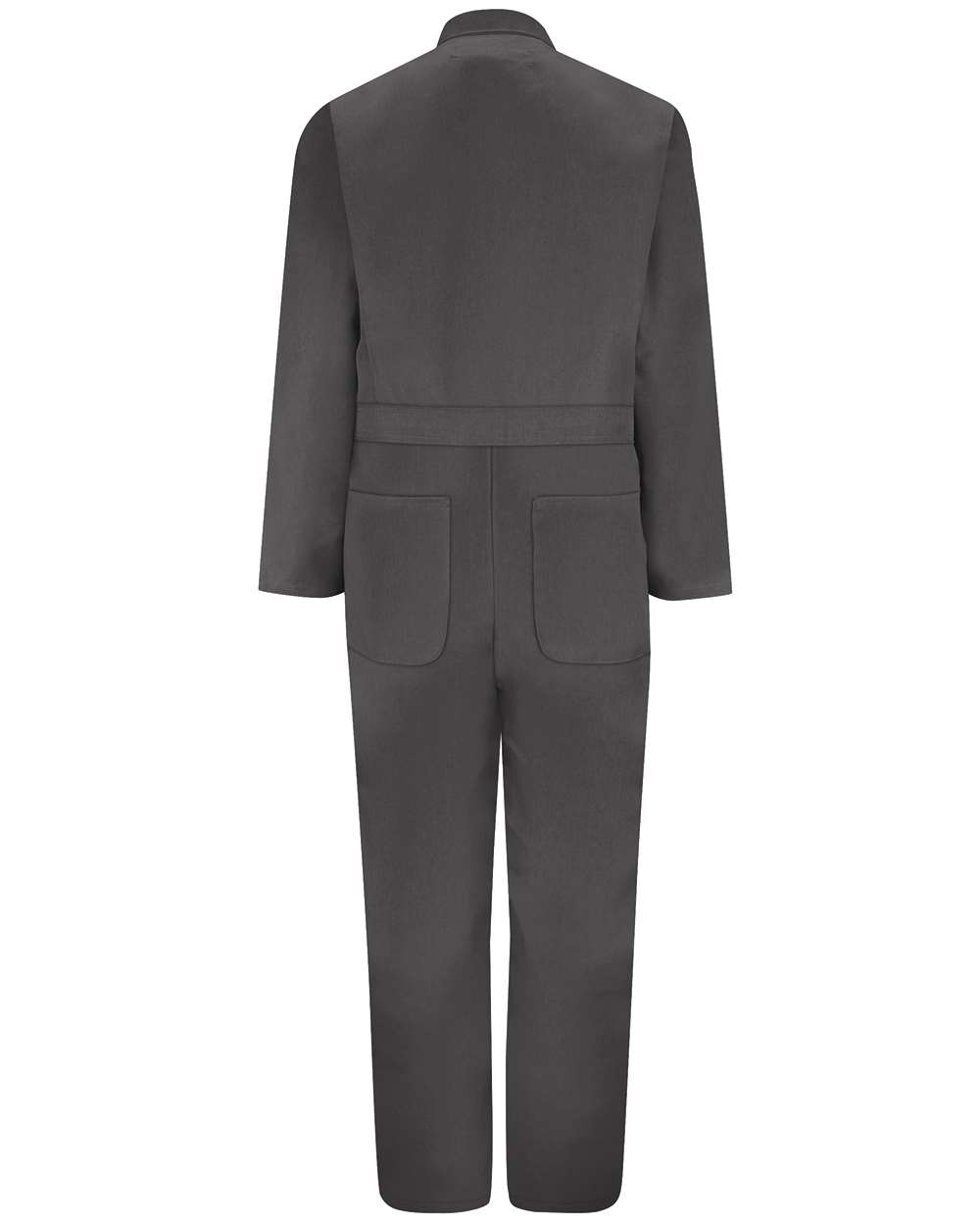 Front View of Charcoal Twill Action Back Coverall Extended Sizes - CT10EXT