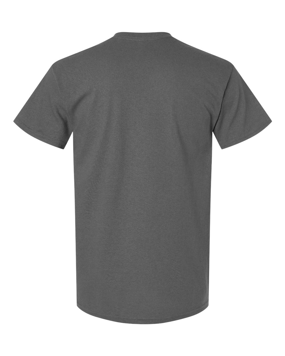 Front View of Charcoal Ultra Cotton® Pocket T-Shirt - 2300