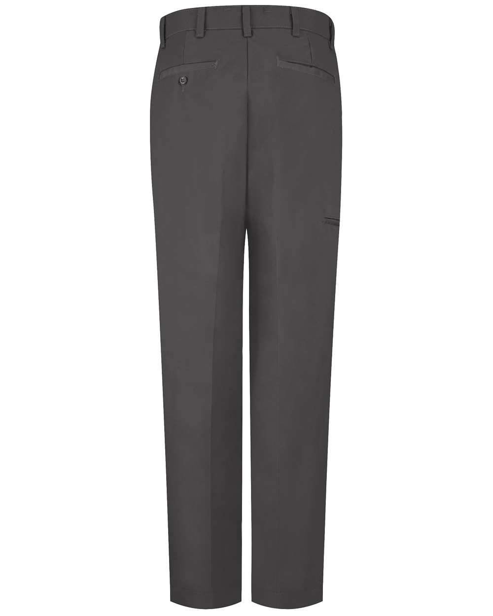 Front View of Charcoal - Unhemmed Cell Phone Pocket Pants - PT2C
