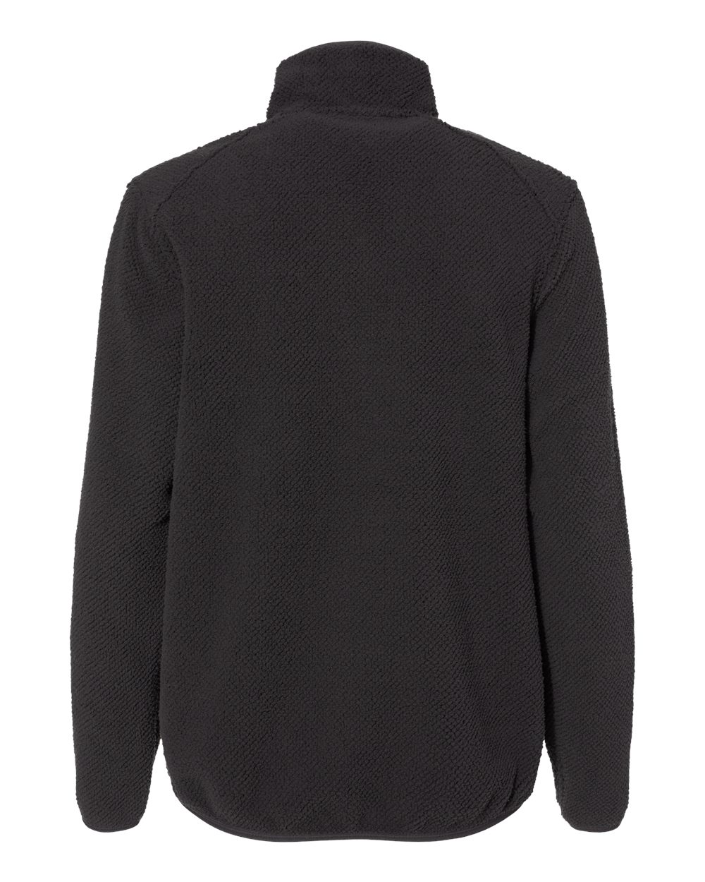 Rear View of Charcoal Women's Cypress Sherpa Mountain Fleece - 9345 plain