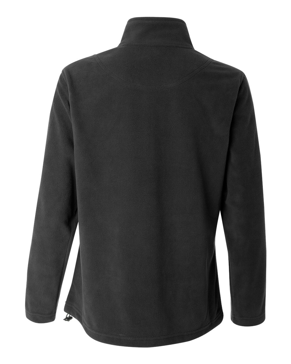 Rear View of Charcoal Women&#39;s Microfleece Full-Zip Jacket - 5301