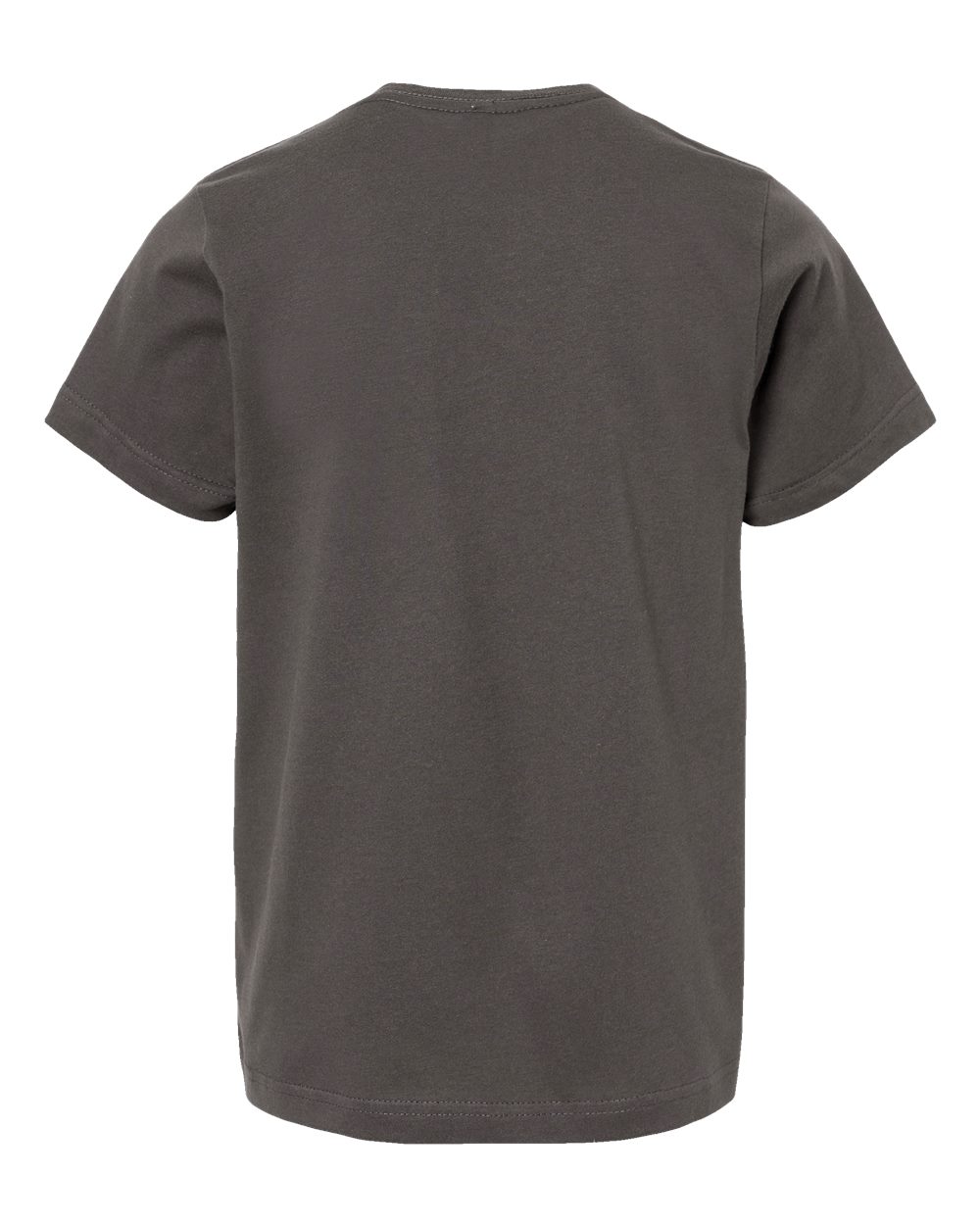 Front View of Charcoal Youth Fine Jersey Tee - 6101