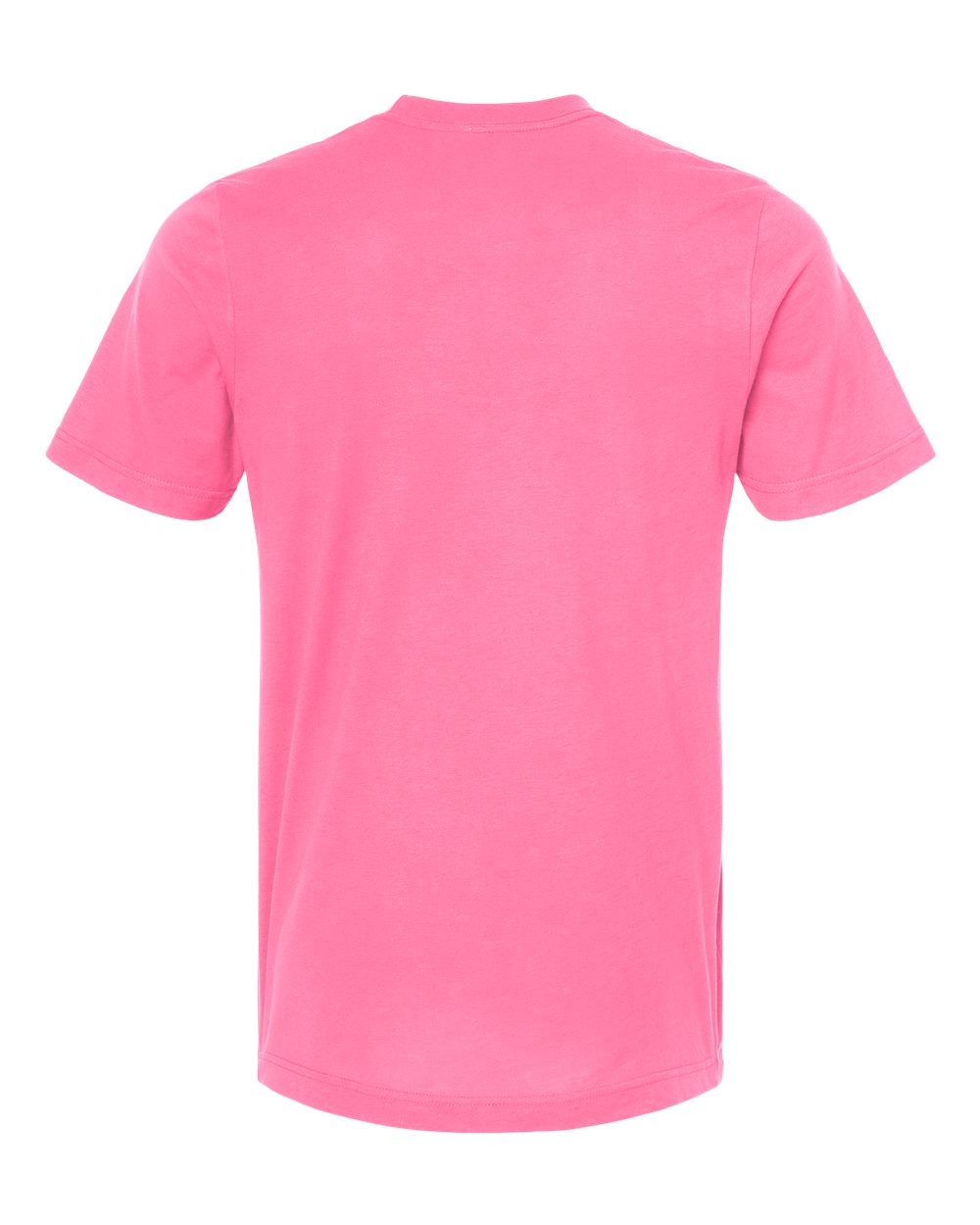 Rear View of Charity Pink Combed Cotton T-Shirt - 602