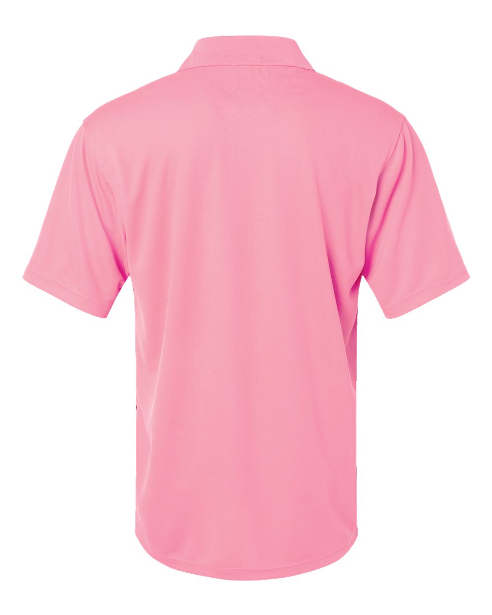Front View of Charity Pink Saratoga Performance Mini Mesh Polo - 100