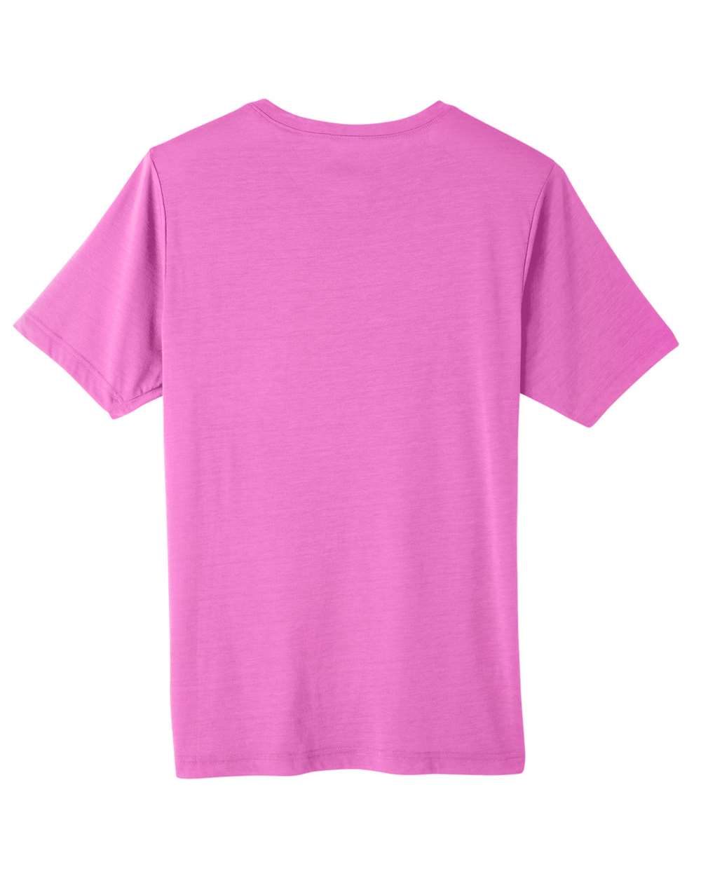 Front View of Charity Pink Unisex Fusion ChromaSoft™ Performance T-Shirt - CE111