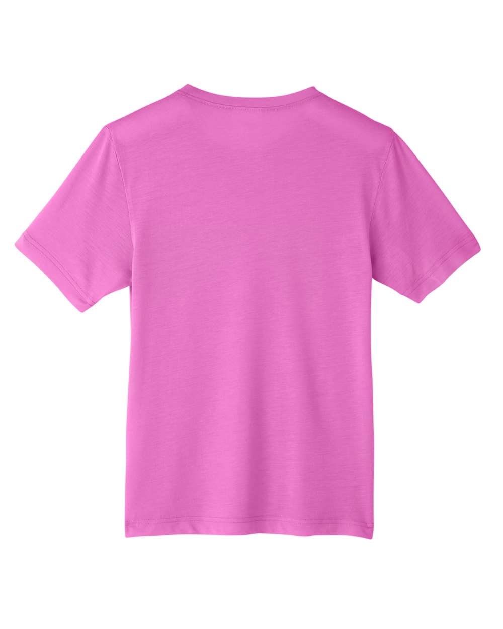Front View of Charity Pink Youth Fusion ChromaSoft™ Performance T-Shirt - CE111Y