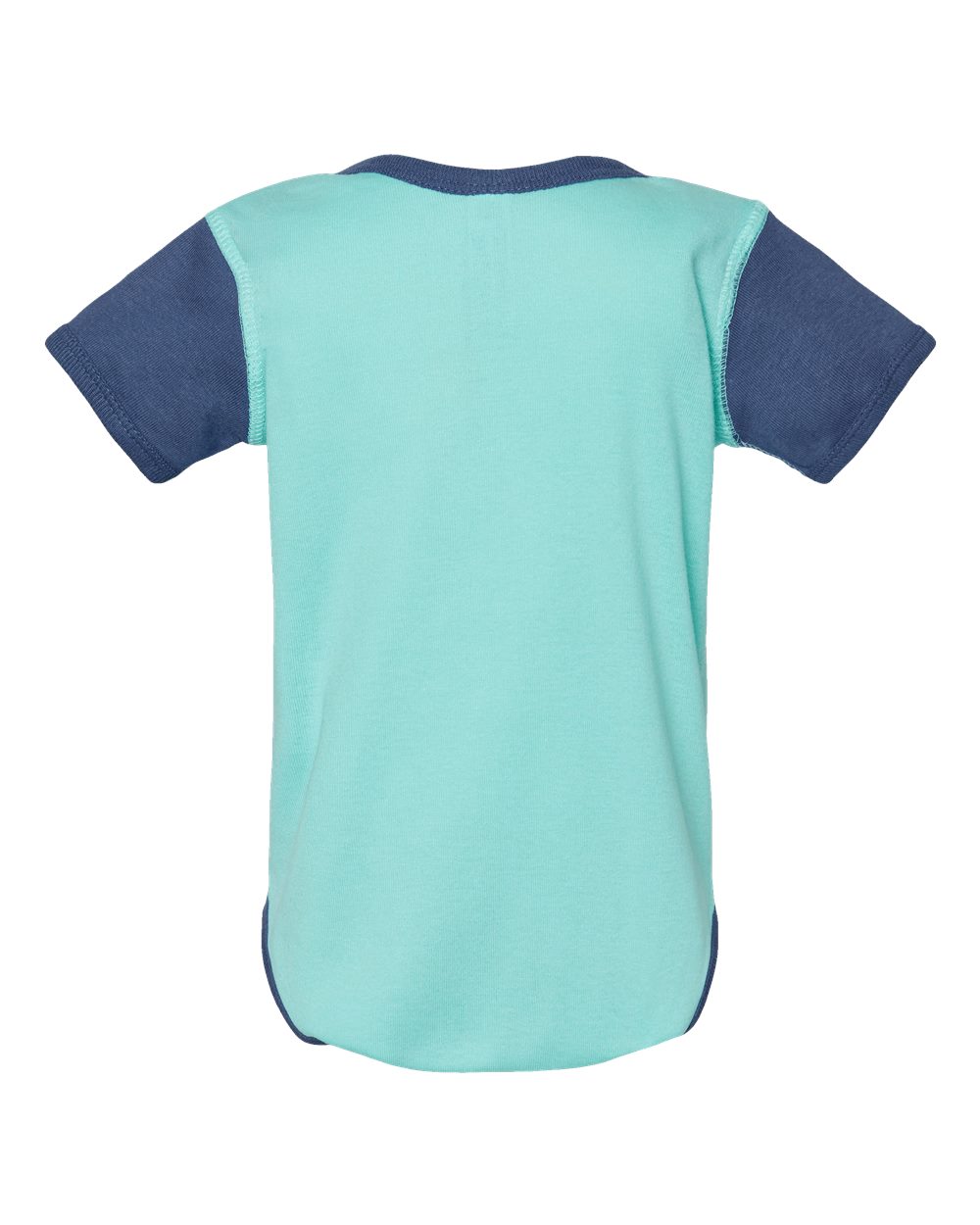 Front View of Chill/ Indigo Infant Baby Rib Bodysuit - 4400