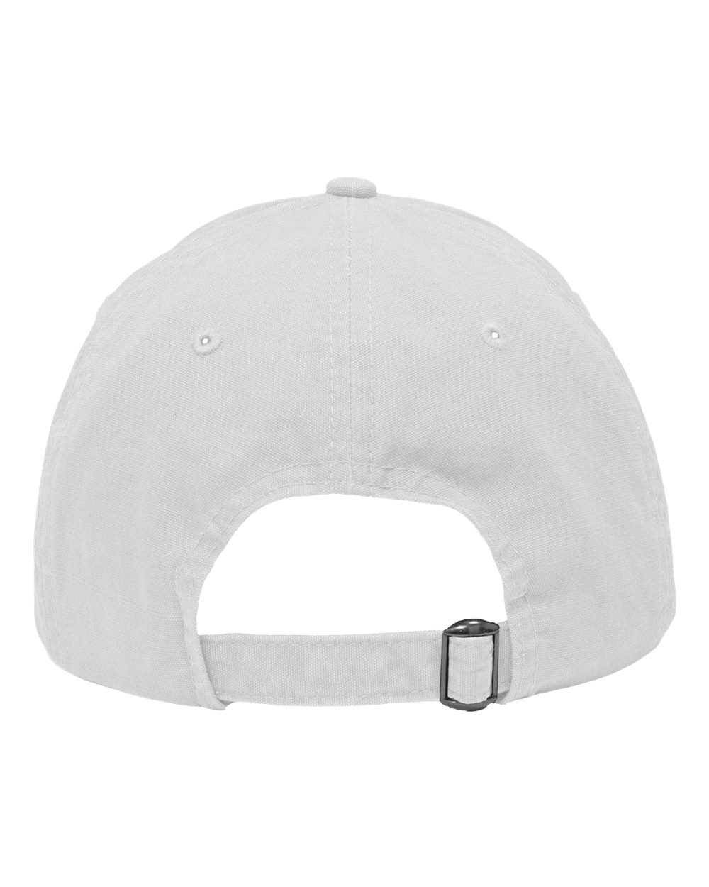 Rear View of Chino White Dad Hat Fit - SP1700