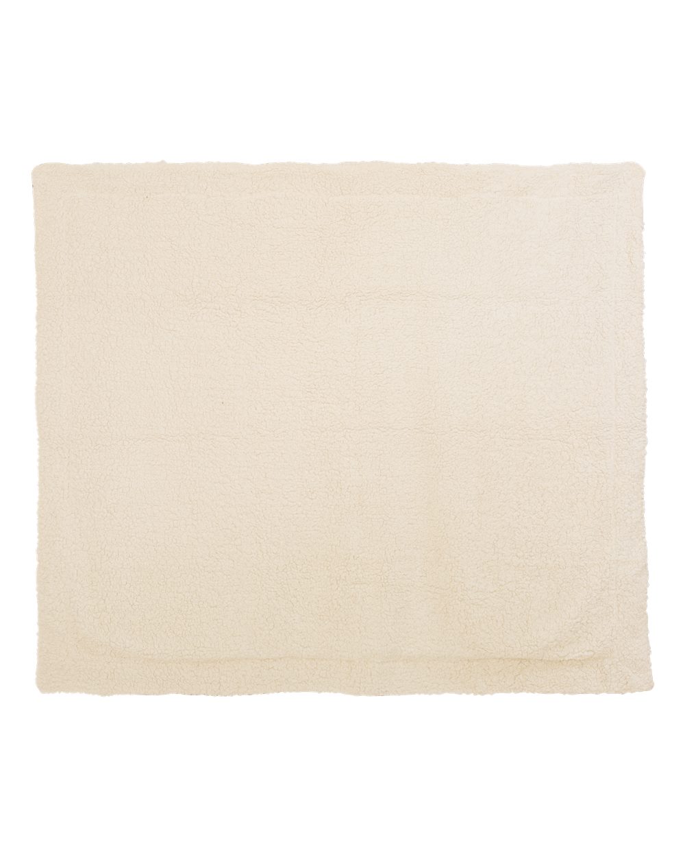 Rear View of Chocolate Micro Mink Sherpa Blanket - 8712