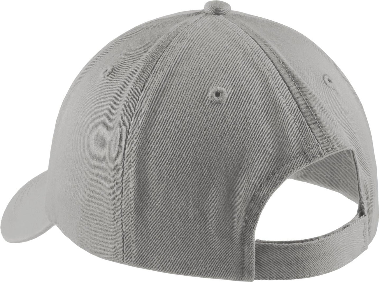Front View of Chrome Port Authority Washed Twill Cap. CP78