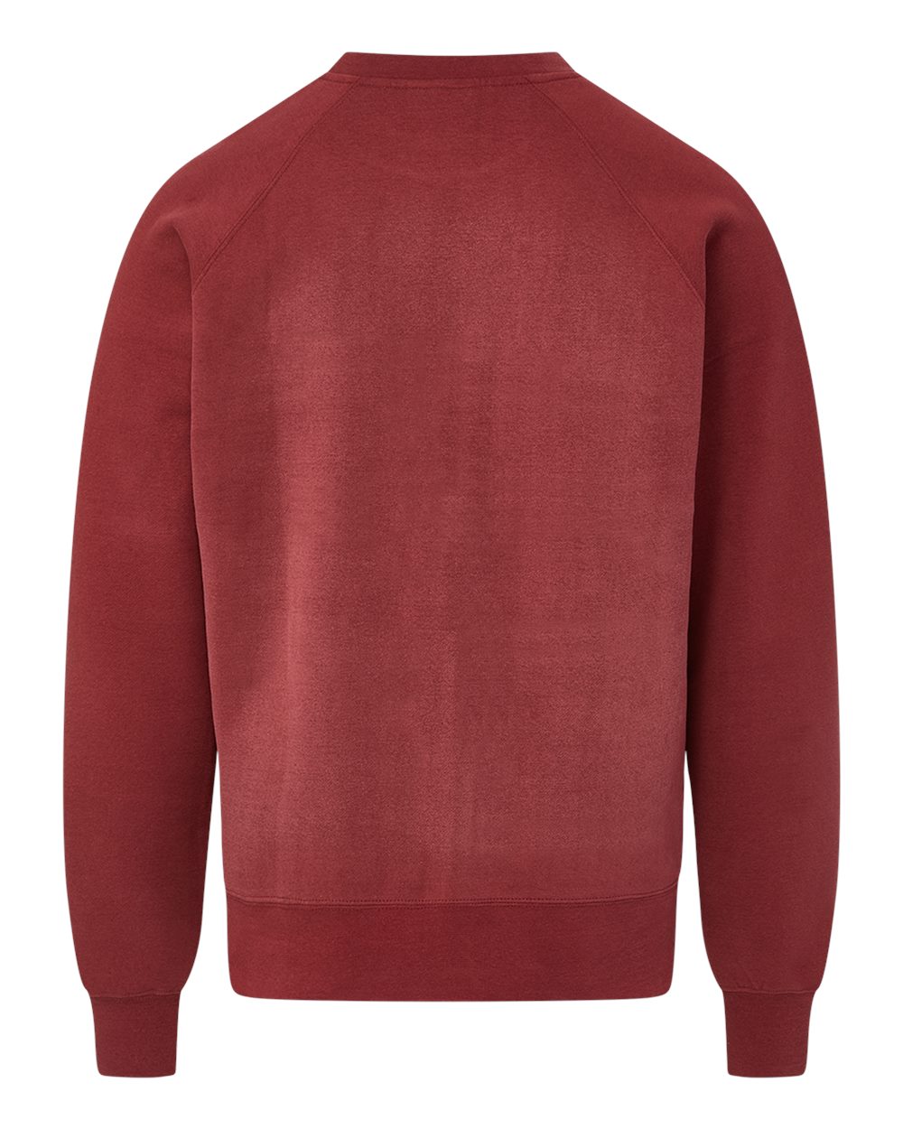 Front View of Cinnamon Vintage Fleece Raglan Crewneck Sweatshirt - 17116
