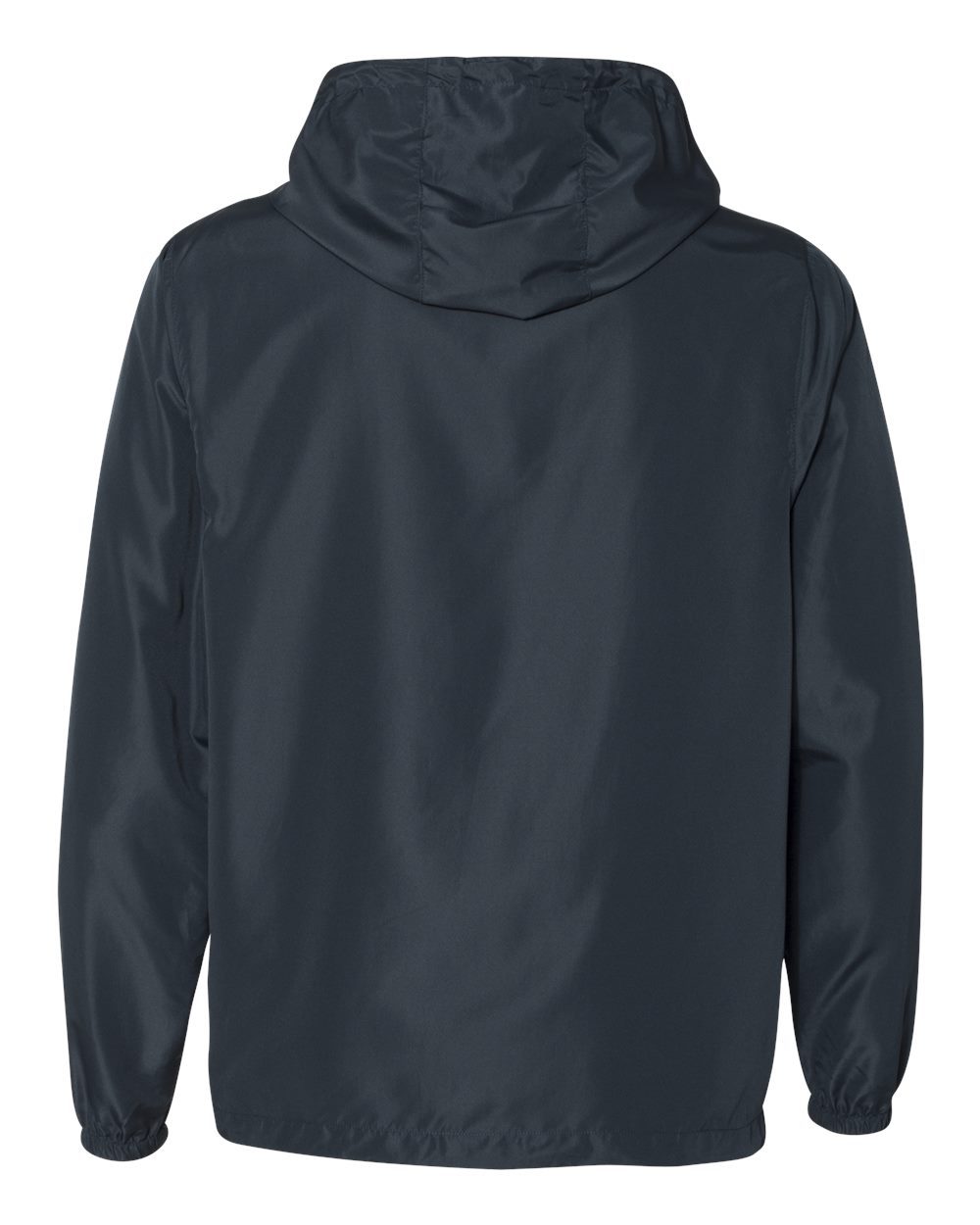 Front View of Classic Navy Lightweight Windbreaker Full-Zip Jacket - EXP54LWZ