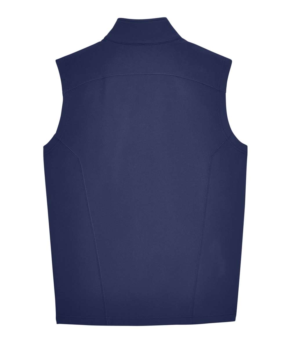 Front View of Classic Navy Men's Cruise Two-Layer Fleece Bonded Soft Shell Vest - CE701