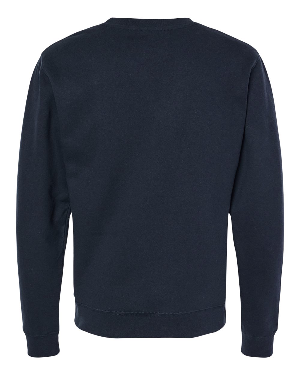Front View of Classic Navy Midweight Crewneck Sweatshirt - SS3000
