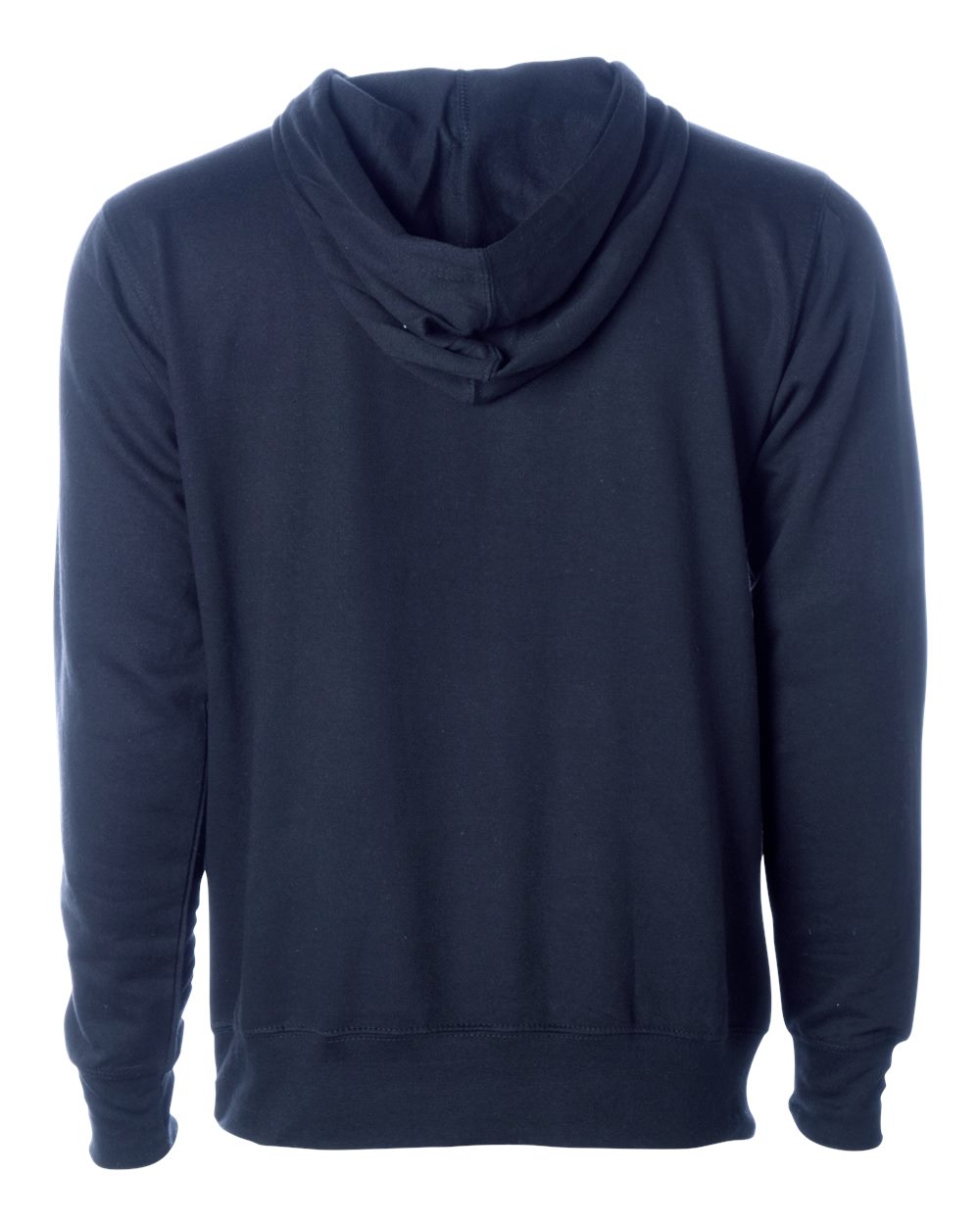 Front View of Classic Navy Midweight Hooded Sweatshirt - SS4500