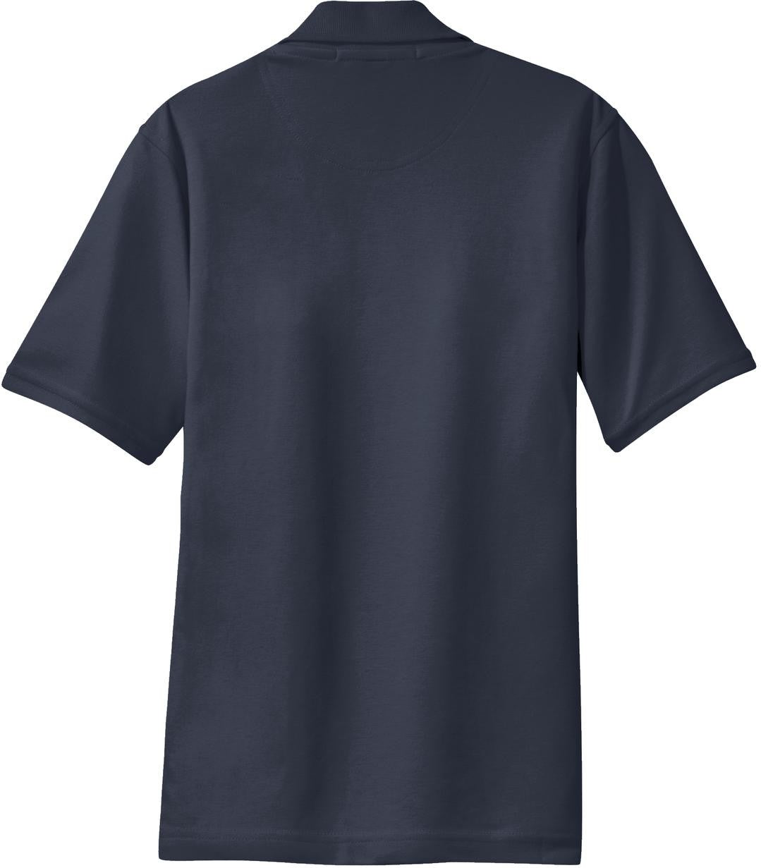 Front View of Classic Navy Port Authority Women's Rapid Dry Polo. L455