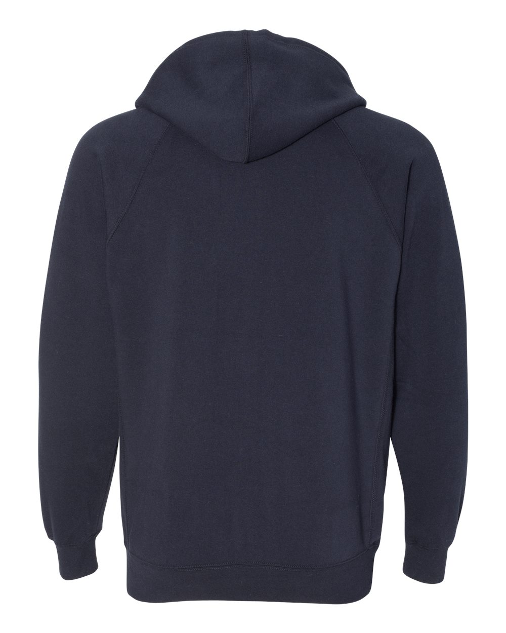 Front View of Classic Navy Special Blend Raglan Full-Zip Hooded Sweatshirt - PRM33SBZ