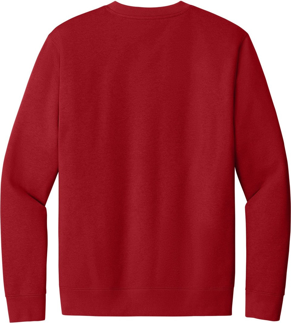 Front View of Classic Red District V.I.T. Fleece Crew DT6104