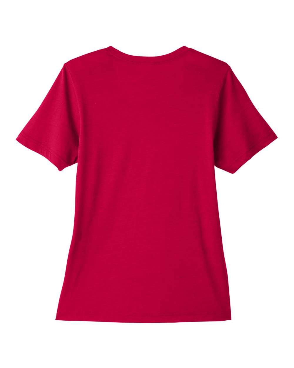 Front View of Classic Red Women's Fusion ChromaSoft™ Performance T-Shirt - CE111W