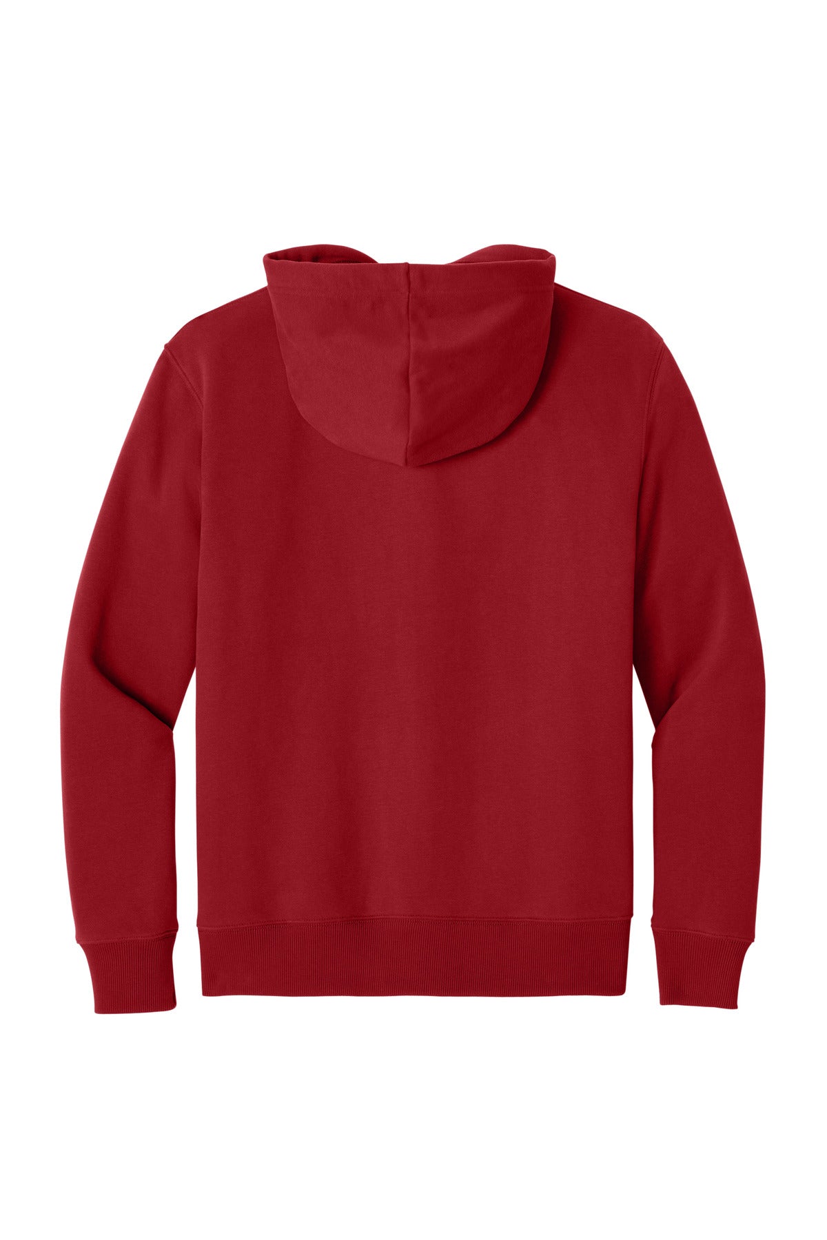 Front View of ClassicRed District V.I.T. Super Heavyweight Fleece Hoodie DT6600