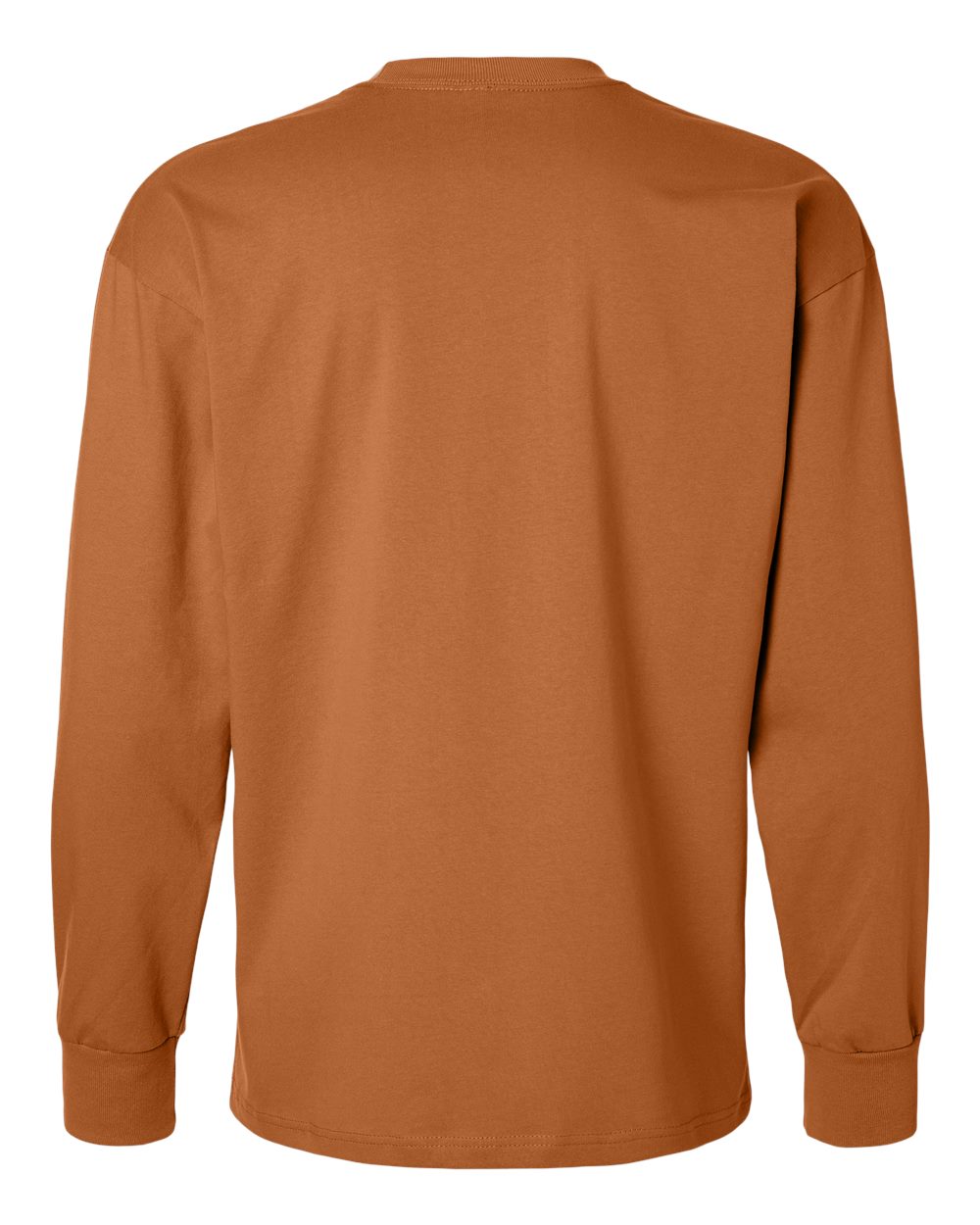 Front View of Clay Heavyweight Long Sleeve T-Shirt - 7211