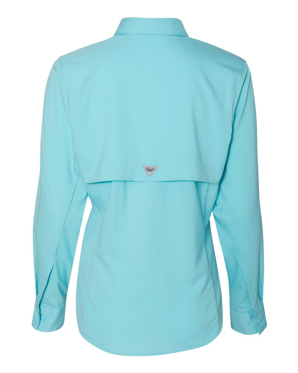 Front View of Clear Blue Women's PFG Tamiami™ II Long Sleeve Shirt - 127570